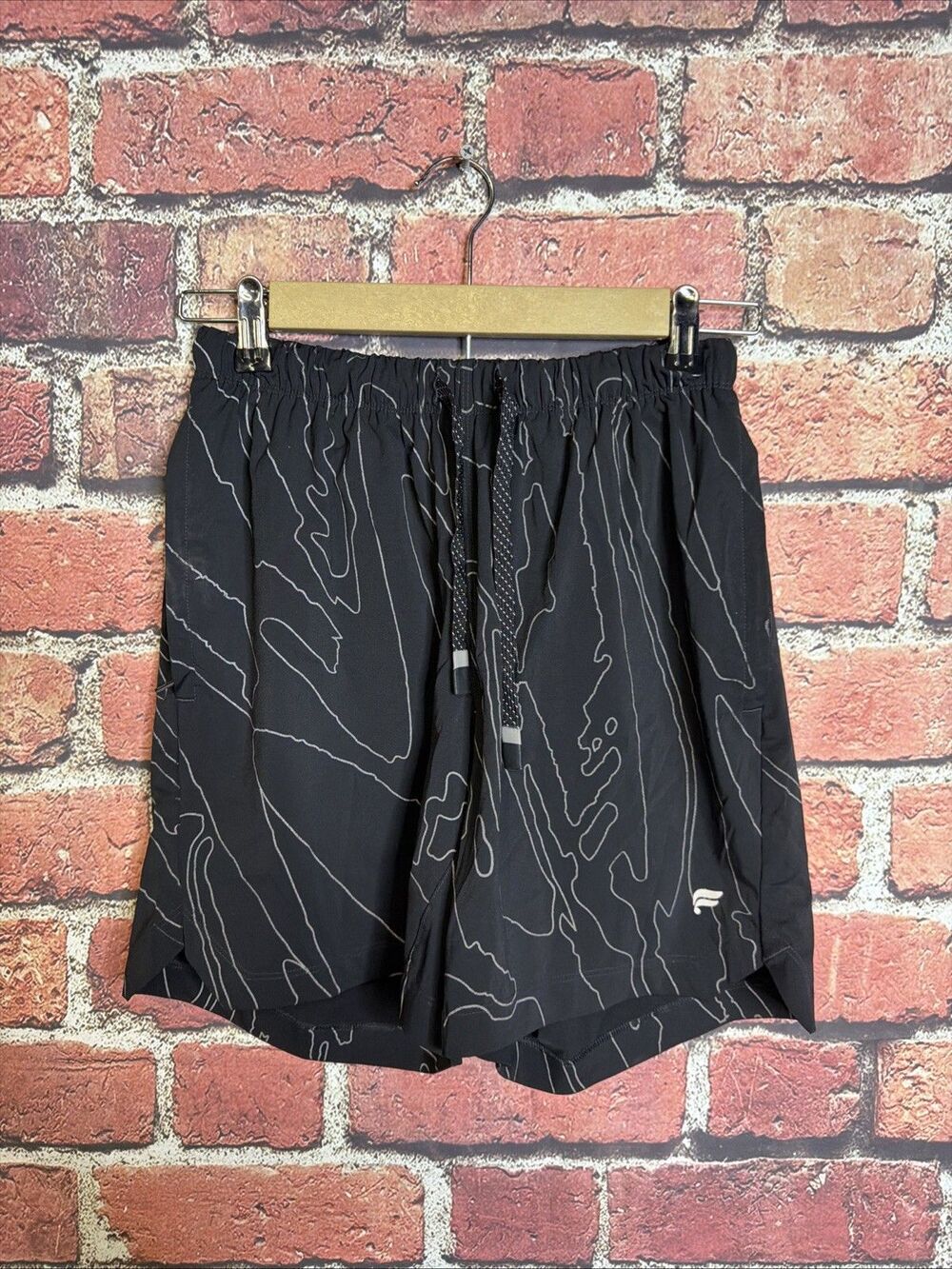 Fabletics Swim Shorts Small Black Gray